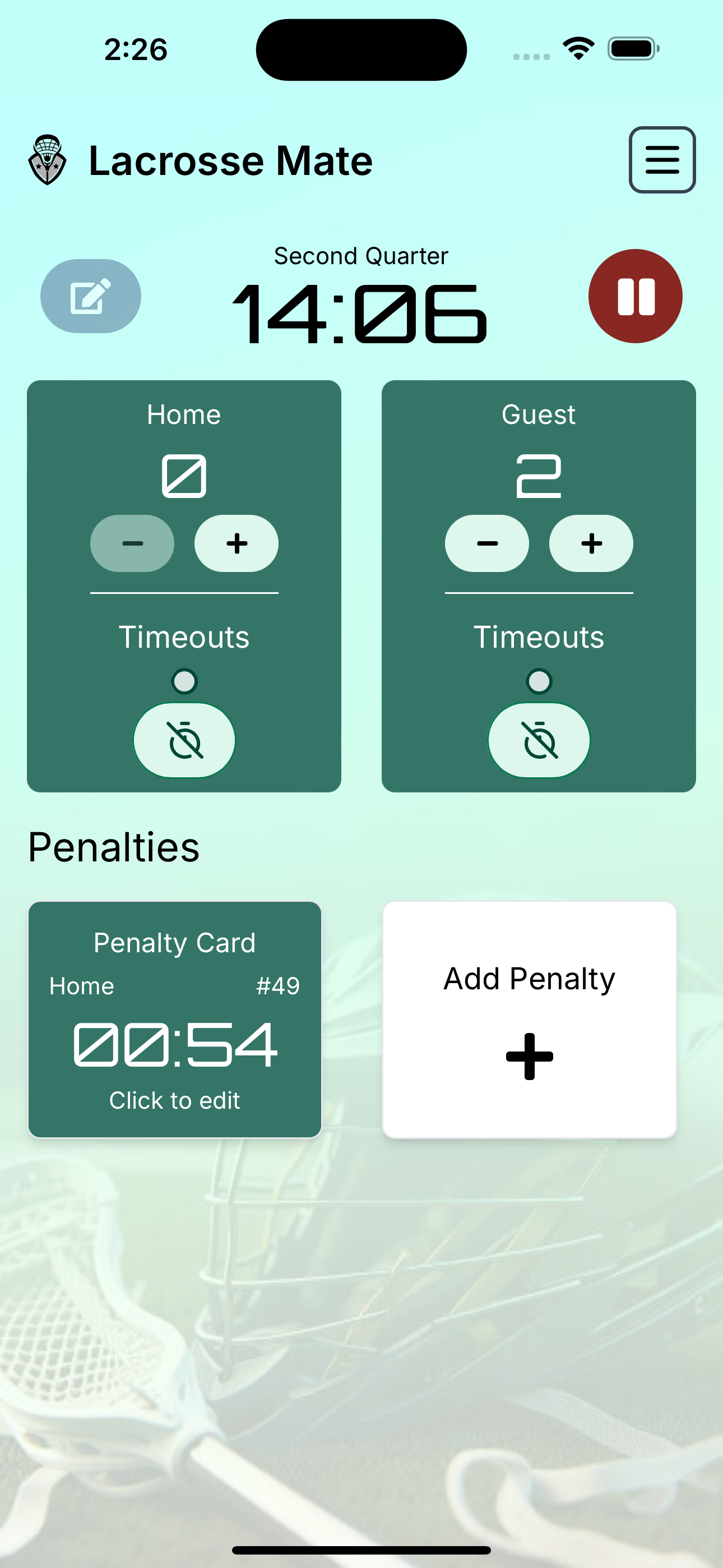 Lacrosse Mate - Penalty Timer